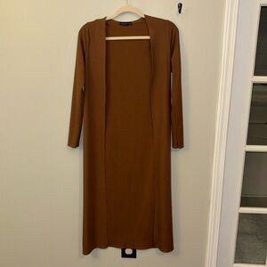Boohoo dark tan duster